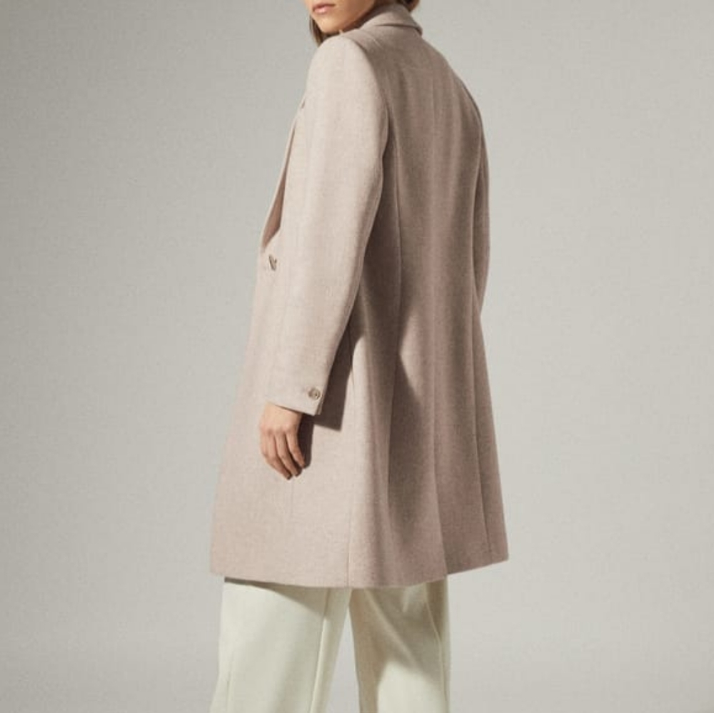 NWT REISS | Mandie Contrast Collar Mid-Length Coat - Picture 8 of 12